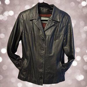 Laurence Roy Vintage Leather‎ Jacket - Size Small